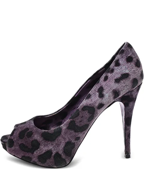 Dolce & Gabbana Pre-Owned 2024 115mm leopard-print pumps