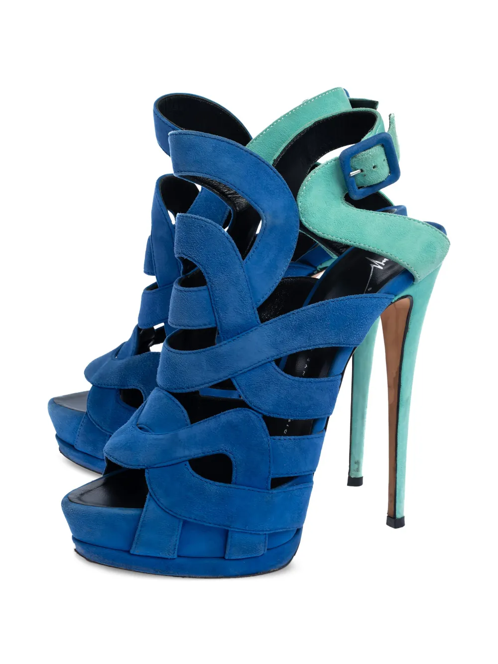 Giuseppe Zanotti Vintage 160 mm sandalen met bandjes - Blauw