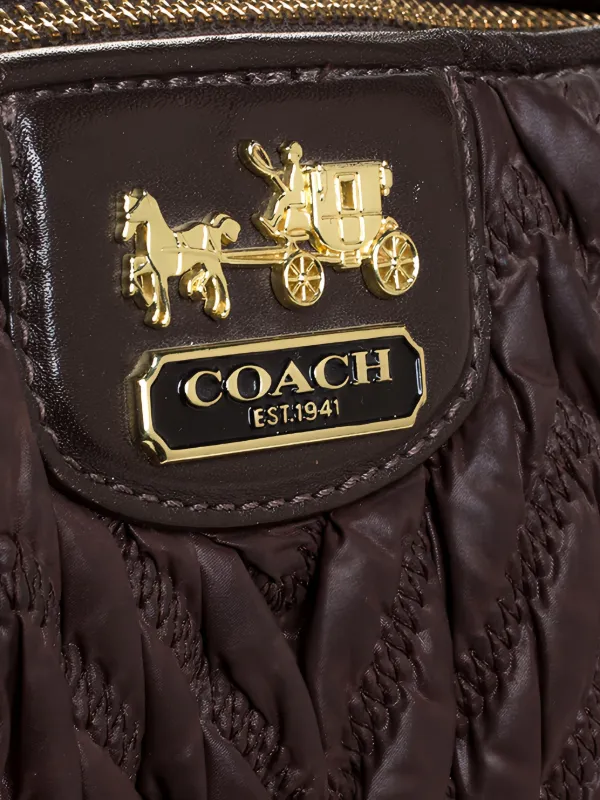 バッグ Vintage Coach Leather Tote Bag Brown Coach Vintage Leather Tote Bag | Brown | FARFETCH RO