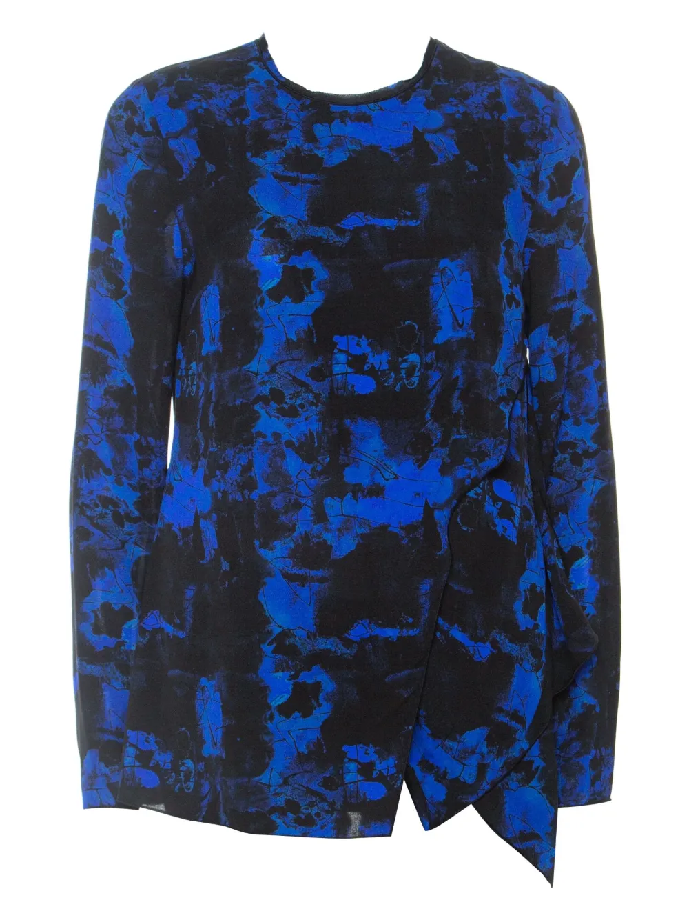 Proenza Schouler pre-owned abstract-print long-sleeve top | Blue | Image 1