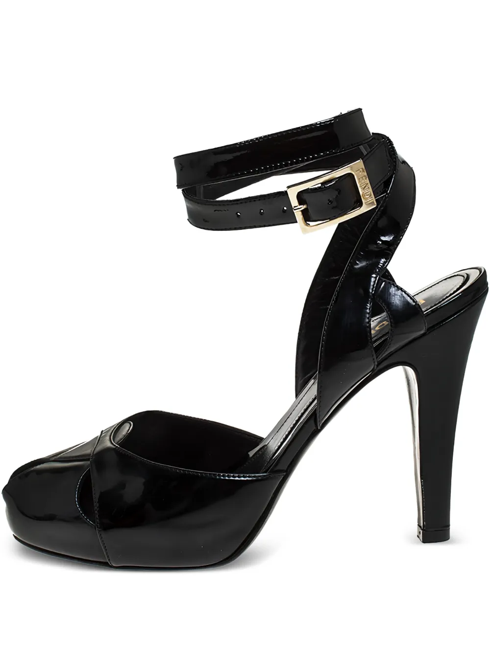 Fendi Pre-Owned 115mm leather heeled sandals | Black | Image 1