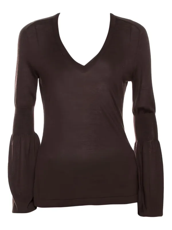 Celine Pre-Owned Cashmere Sweater Brown FARFETCH TH