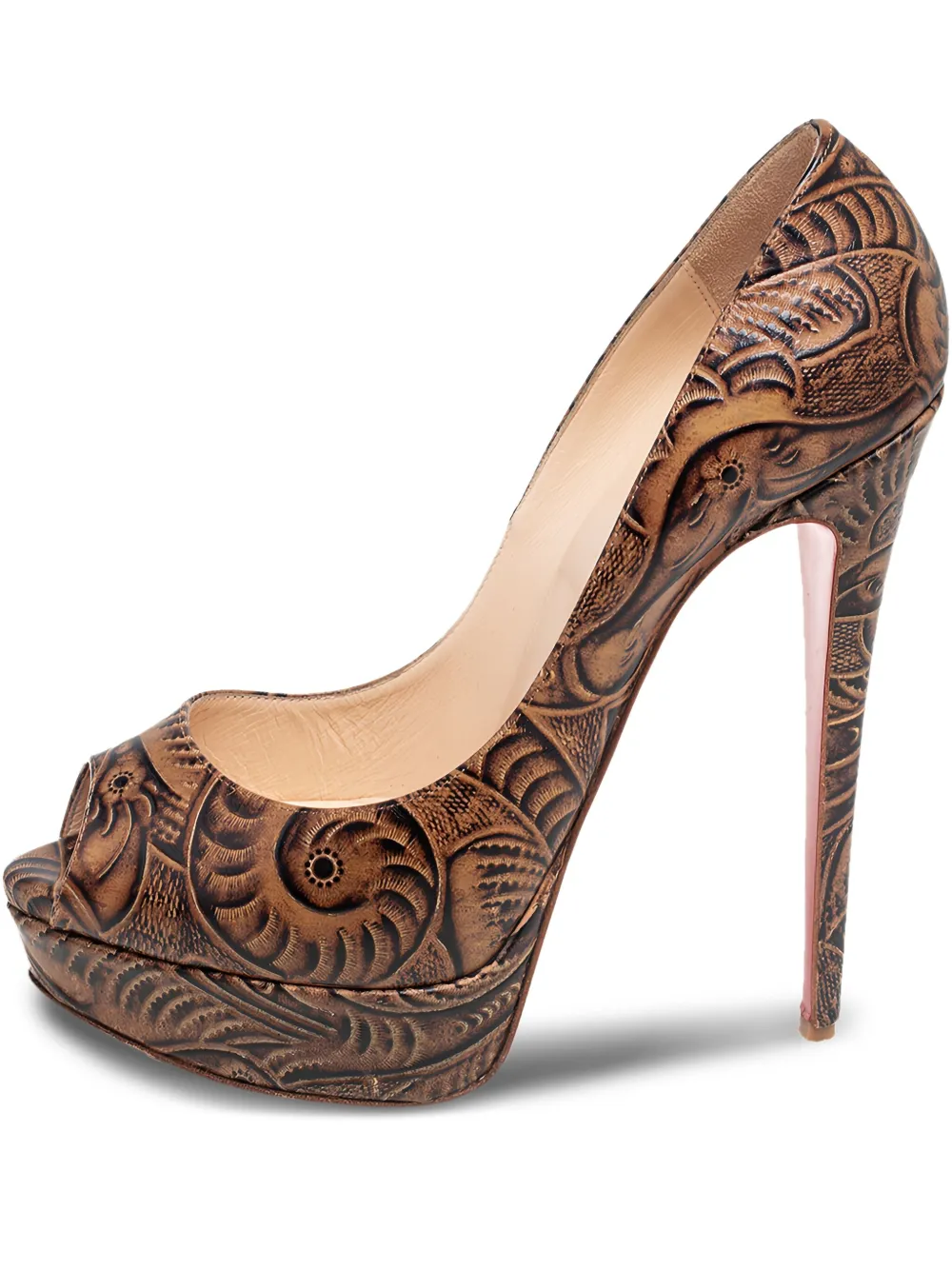 Christian Louboutin Pre-Owned Altadama 150mm パンプス - ブラウン Christian Louboutin Pre-Owned Altadama 150mm パンプス - ブラウン