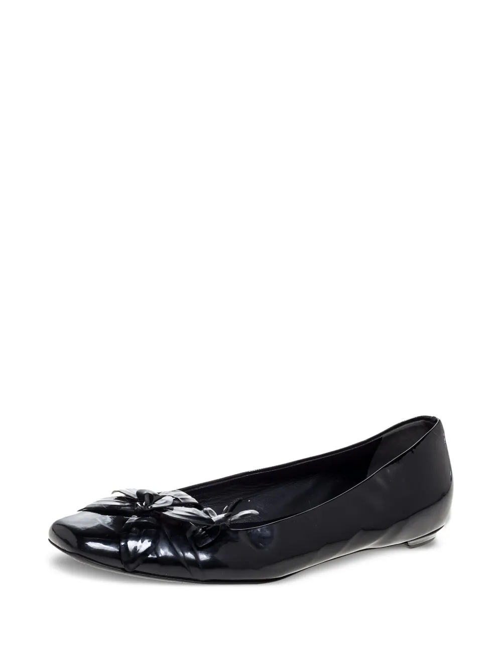Gucci Pre-Owned Leren ballerina's - Zwart