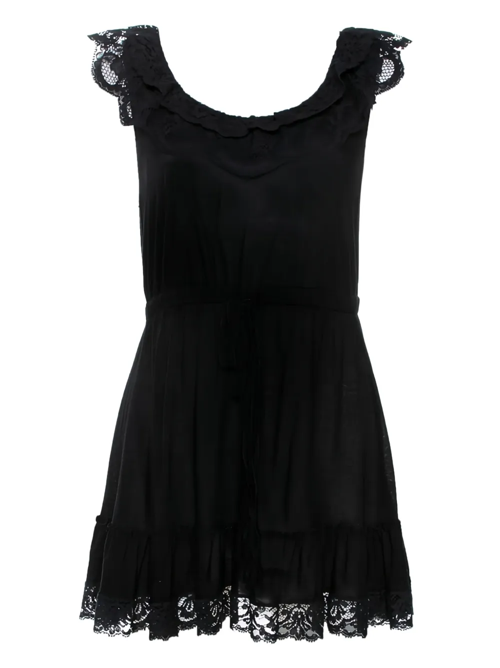 Dolce & Gabbana Pre-Owned lace-trim mini dress | Black | Image 1