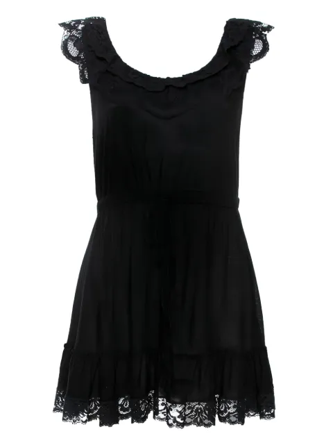 Dolce & Gabbana Pre-Owned lace-trim mini dress