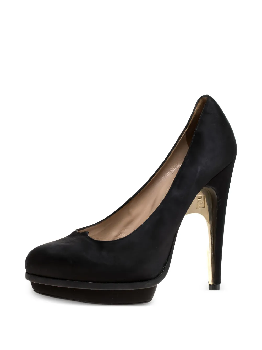 Fendi Pre-Owned 145 mm leren pumps met hak - Zwart