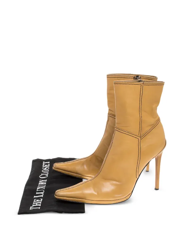 【CASADEI】 レザー アンクルブーツ Casadei レザー アンクルブーツ | ブラック | FARFETCH JP