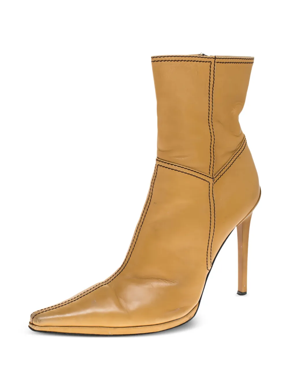 Casadei Vintage 105mm leather ankle boots | Image 2