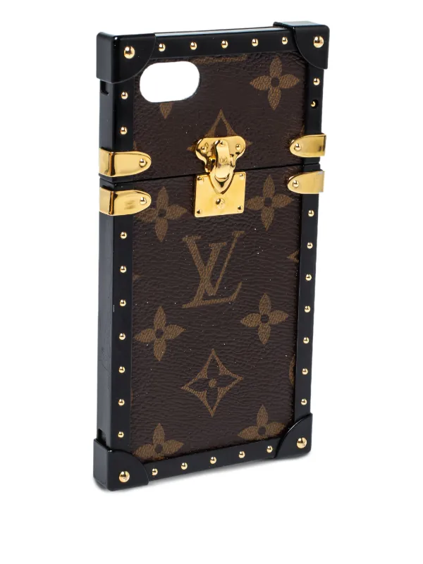 Louis Vuitton Pre-Owned Eye Trun iPhone Case Brown