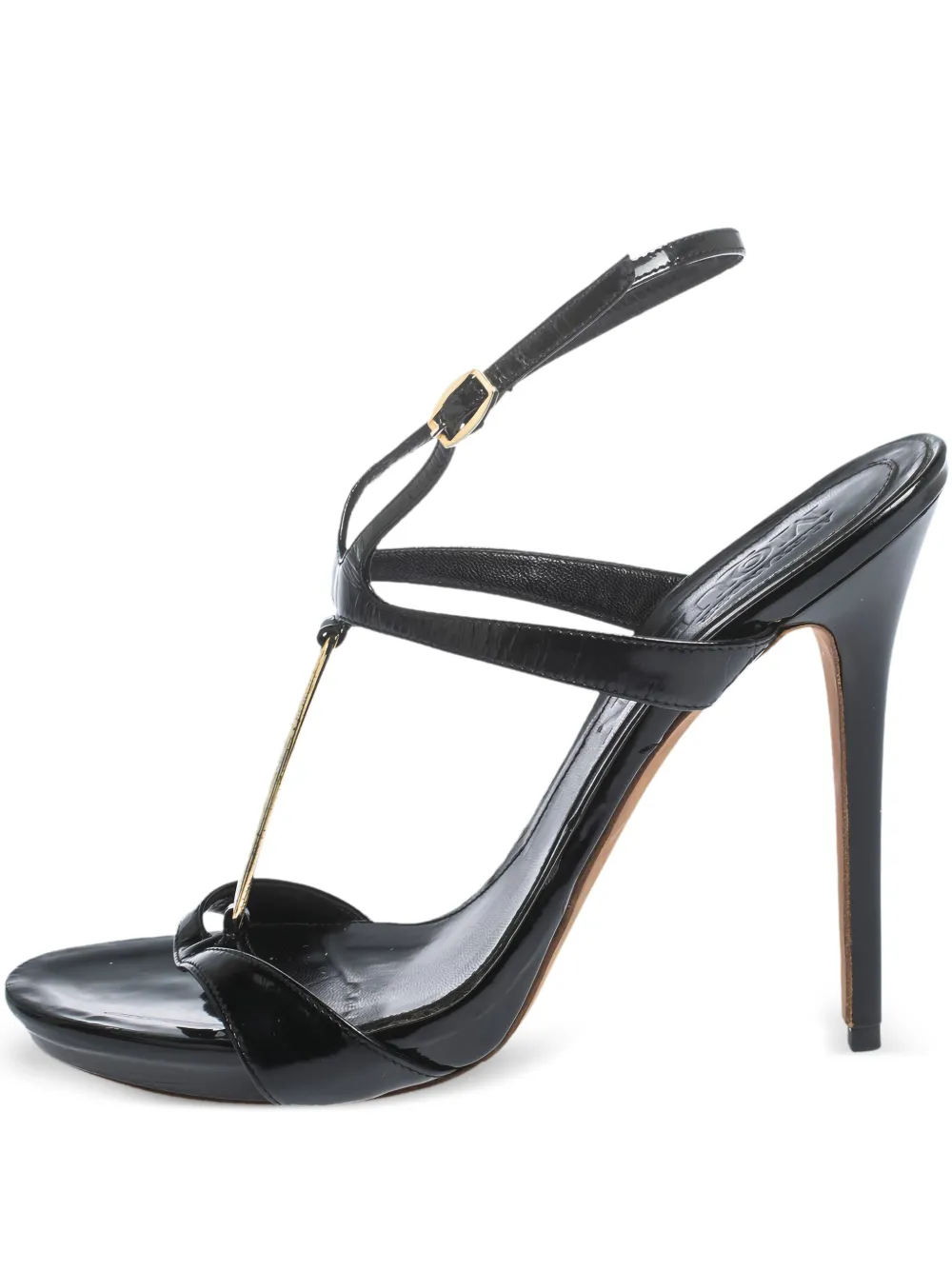 patent leather t-strap sandals