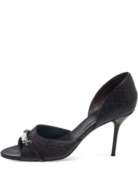Gucci Pre-Owned 2024 85mm leather pumps