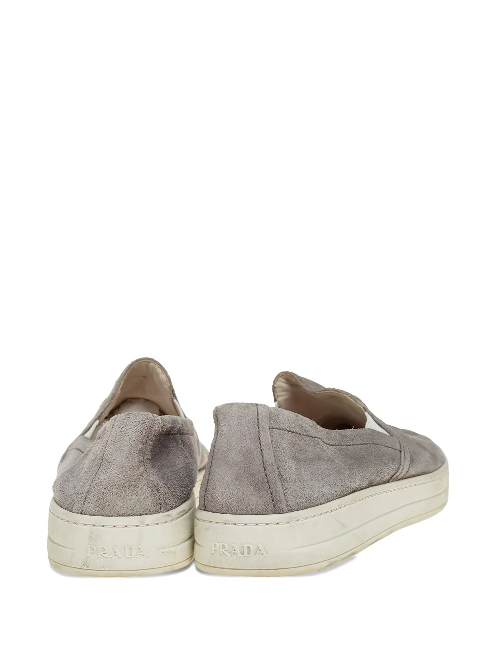 Prada Pre-Owned suede slip-on sneakers | Slip-Ons | Image 2