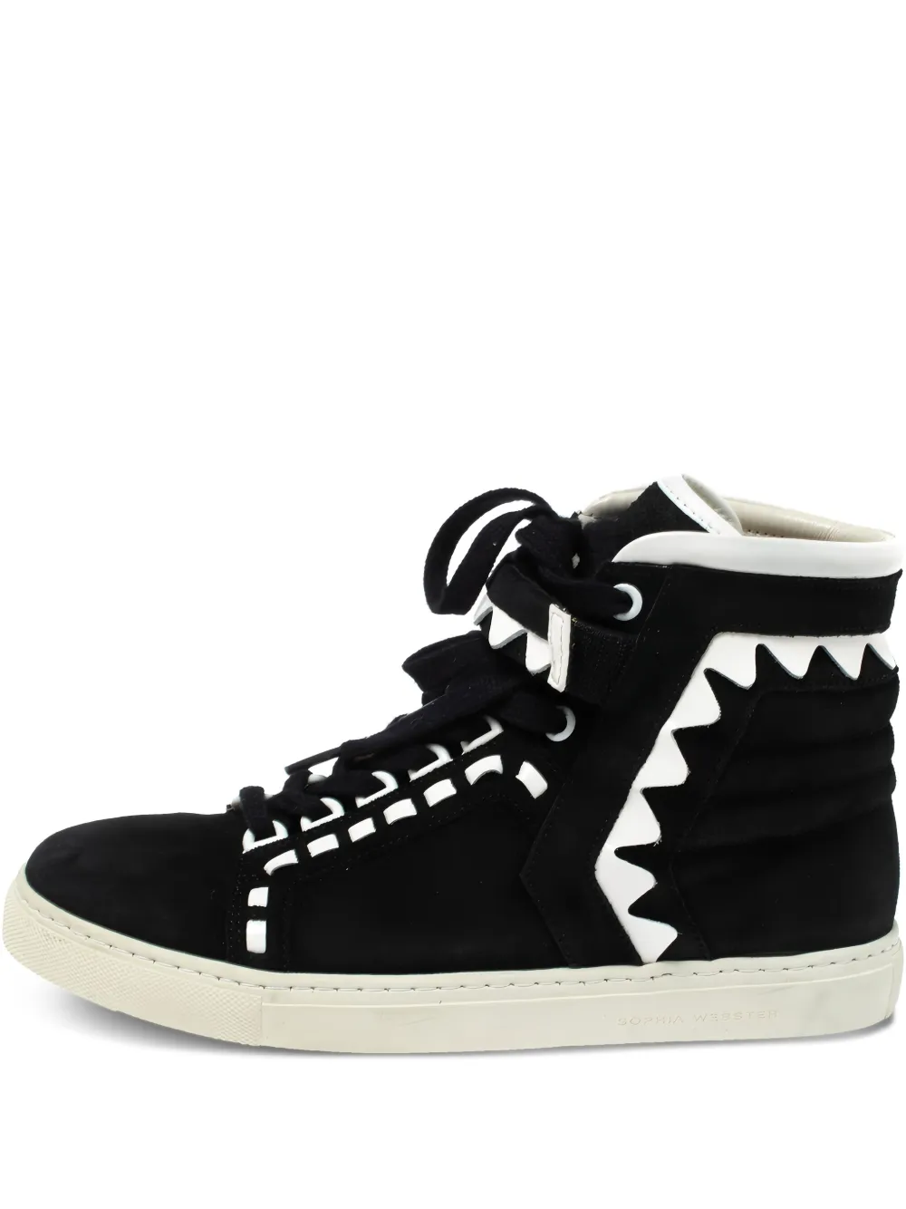 Sophia Webster contrast-stitching high-top sneakers | Black | Image 1