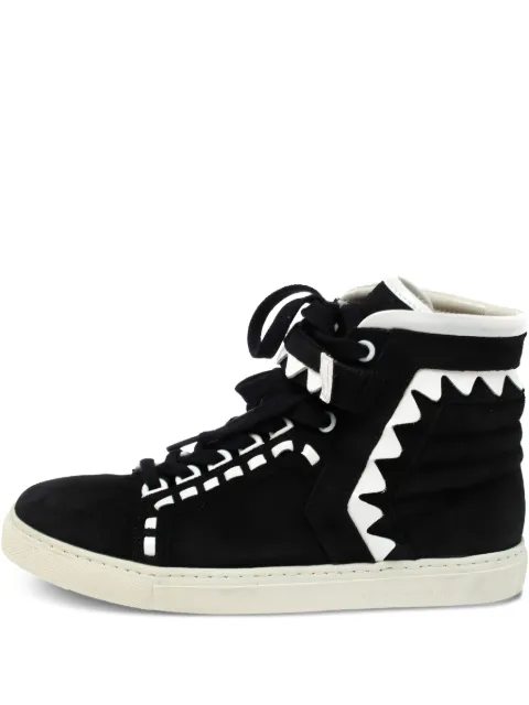 Sophia Webster contrast-stitching high-top sneakers