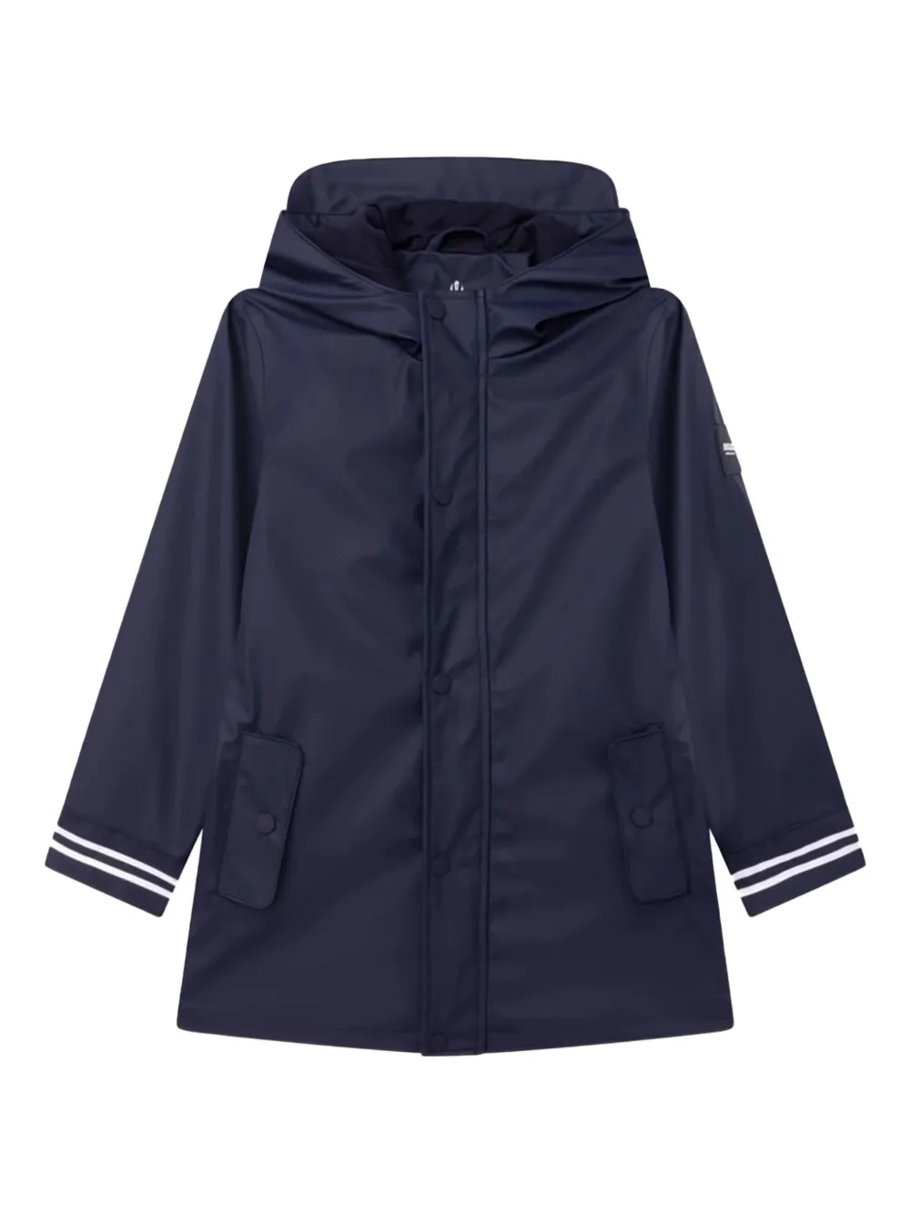 AIGLE フーデッド レインコート - ブルー AIGLE フーデッド レインコート - ブルー