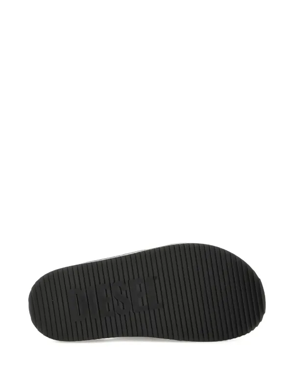 Diesel Denim cross-strap Slides | Blue | FARFETCH display picture 1