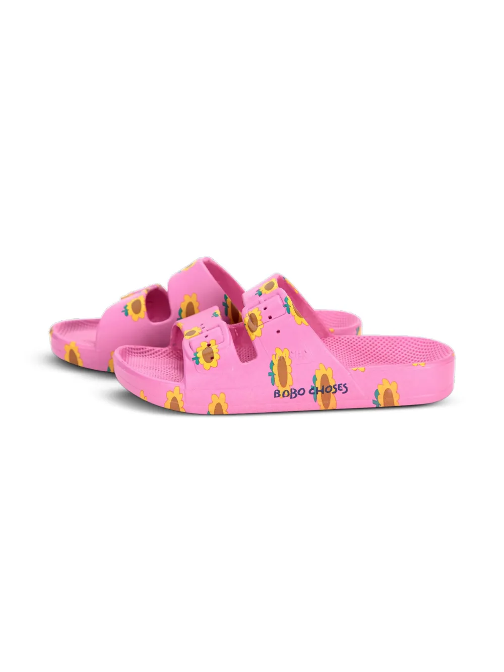 Bobo Choses Sunflower sandalen met dubbele bandjes - Roze
