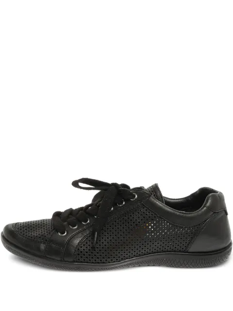 Prada Pre-Owned パーフォレーテッド レザースニーカー
