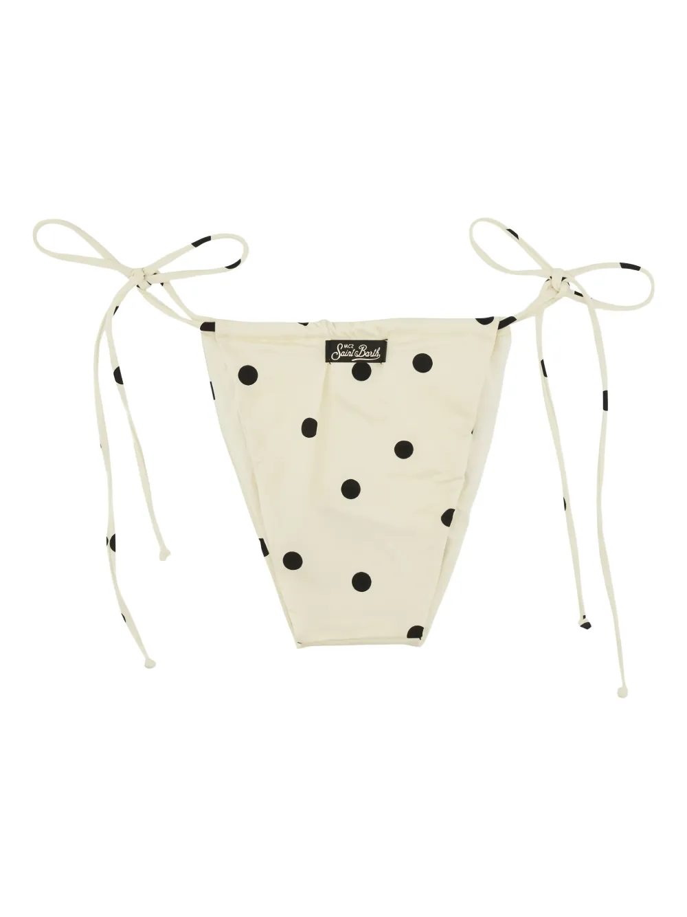 Mc2 Saint Barth Polka-dot Bikini Bottoms In Neutral