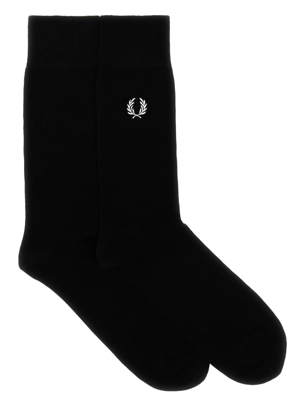 Fred Perry logo-embroidered socks - ブラック Fred Perry logo-embroidered socks - ブラック