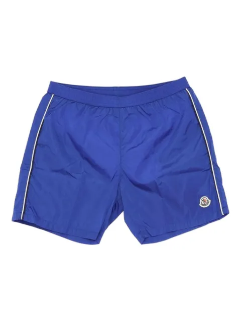 Moncler Enfant logo stripe swim shorts