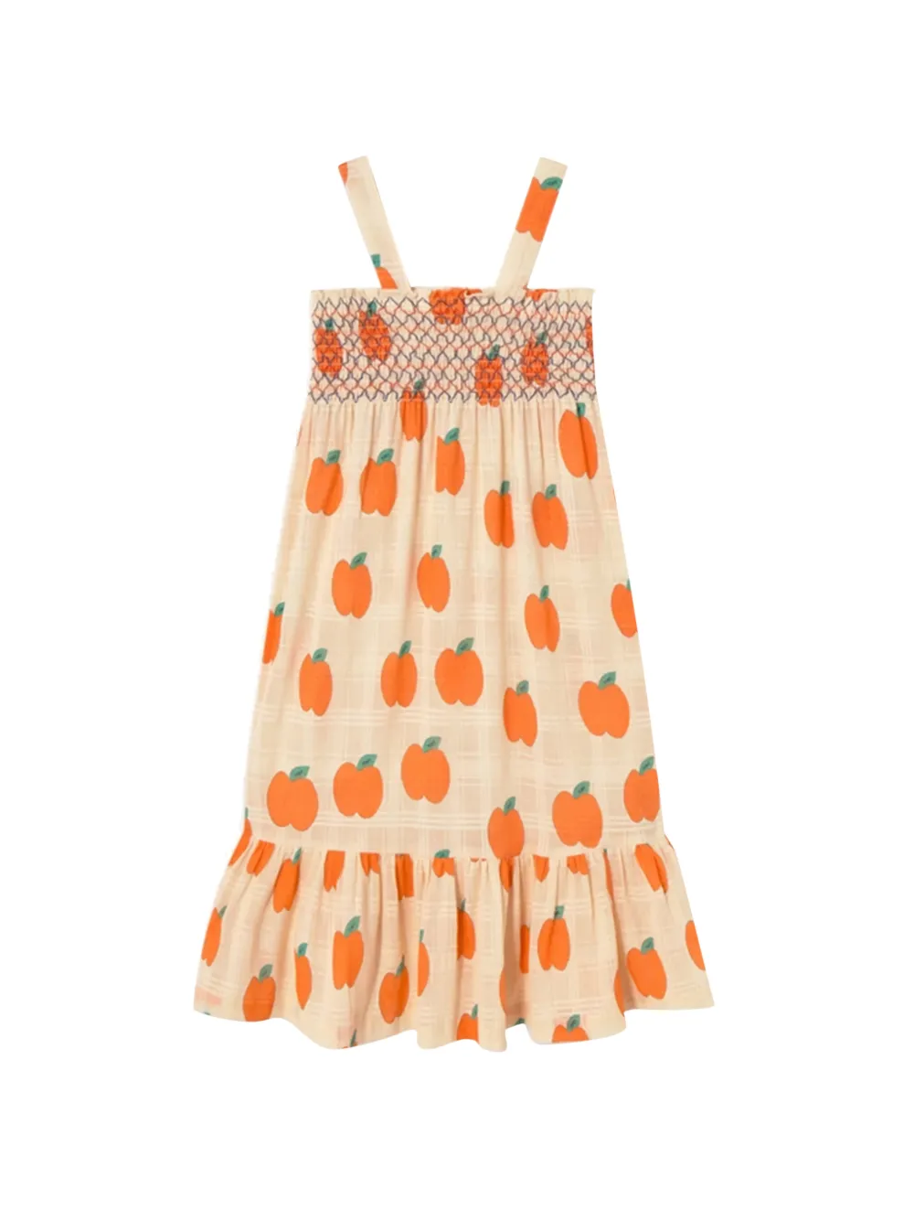 Tiny Cottons print-detail ruffled dress - Nude