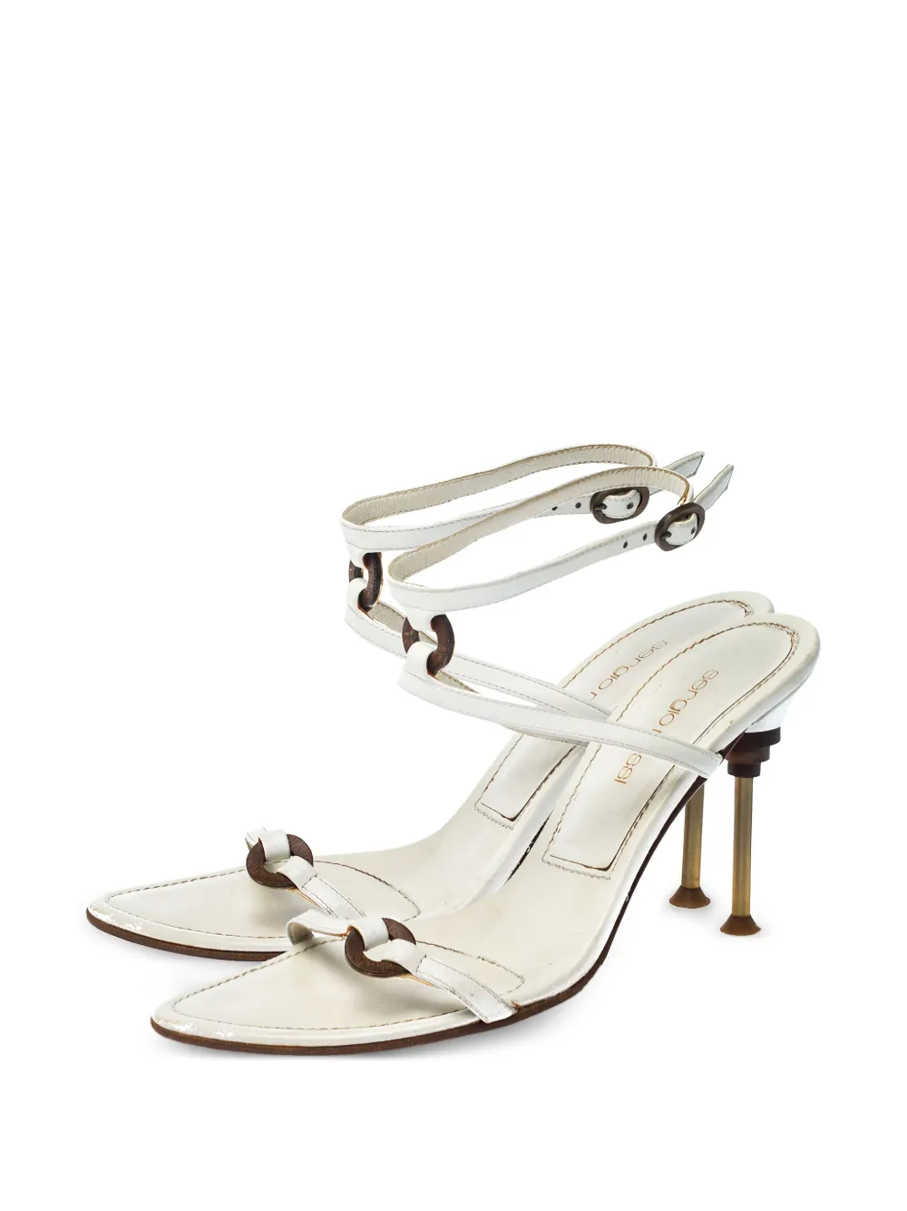 Sergio Rossi Vintage pre-owned 95mm leather sandals | Image 2