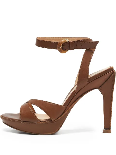 Sergio Rossi Vintage pre-owned 115mm leather sandals 