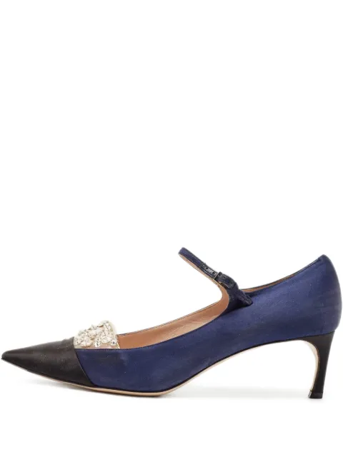 Miu Miu Pre-Owned 110m crystal-embellished pumps