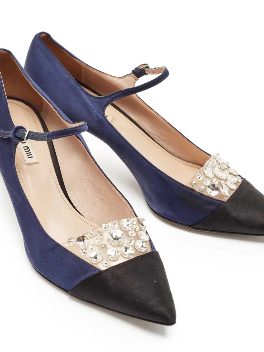 Miu Miu Pre-Owned 110m crystal-embellished pumps | Image 2