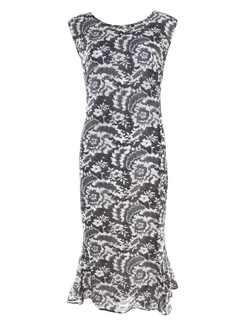 Escada Pre-Owned Midikleid mit Spitzendetail