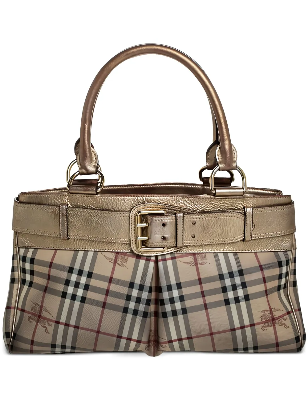 Burberry Pre-Owned Haymarket Check tote bag | Neutrals | Image 1
