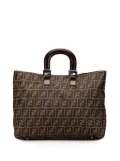 Fendi Pre-Owned 2000-2010 Large Zucca Canvas Twins tote bag - Brown