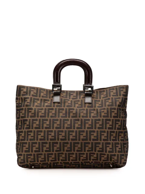 Fendi Pre-Owned 2000-2010 Large Zucca Canvas Twins tote bag