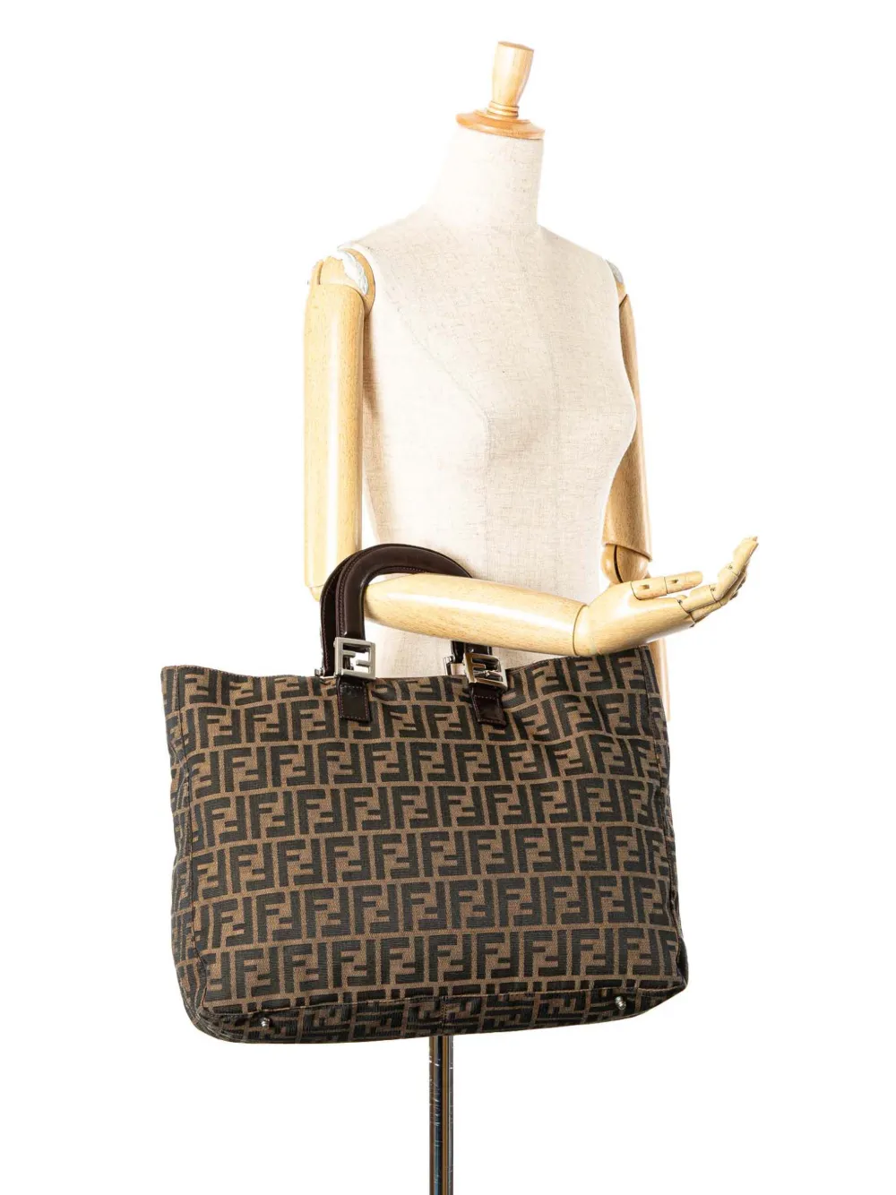 Fendi Pre-Owned 2000-2010 Large Zucca Canvas Twins tote bag | Estilos de archivo | Image 2
