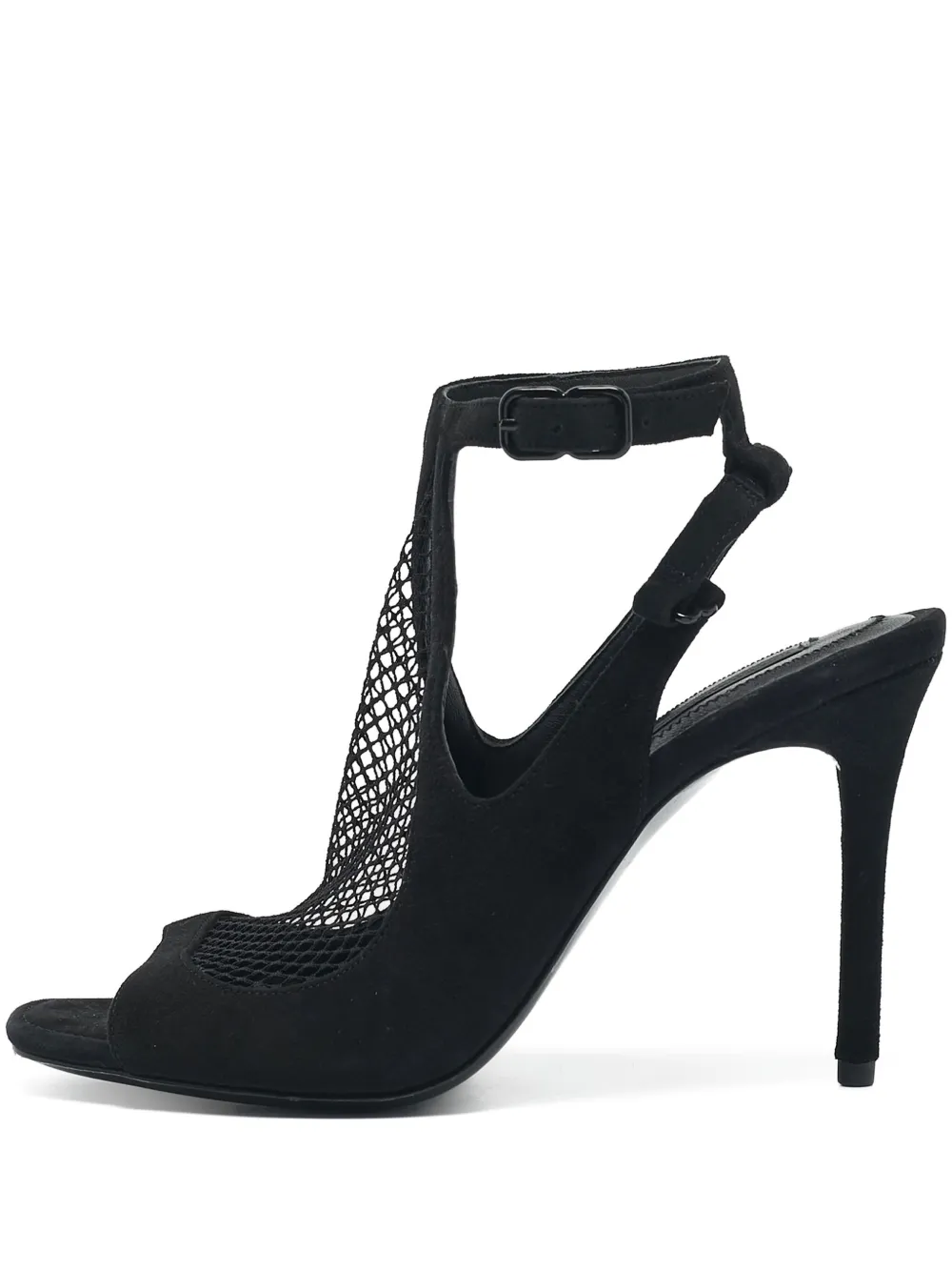Pre-Owned Alexander Wang 100mm mesh-panelled high-heeled sandals | Black | Image 1