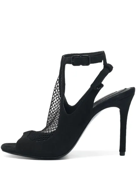 Pre-Owned Alexander Wang صندل بكعب عالي وأجزاء شبك وكعب 100 ملم