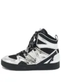 Marc By Marc Jacobs pre-owned metallic leather sneakers - Grey