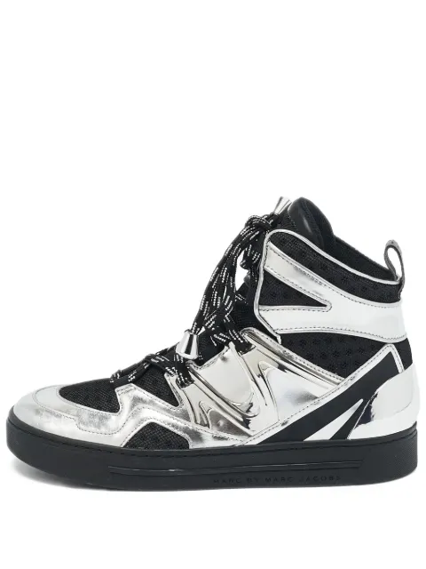 Marc By Marc Jacobs pre-owned metallic leather sneakers