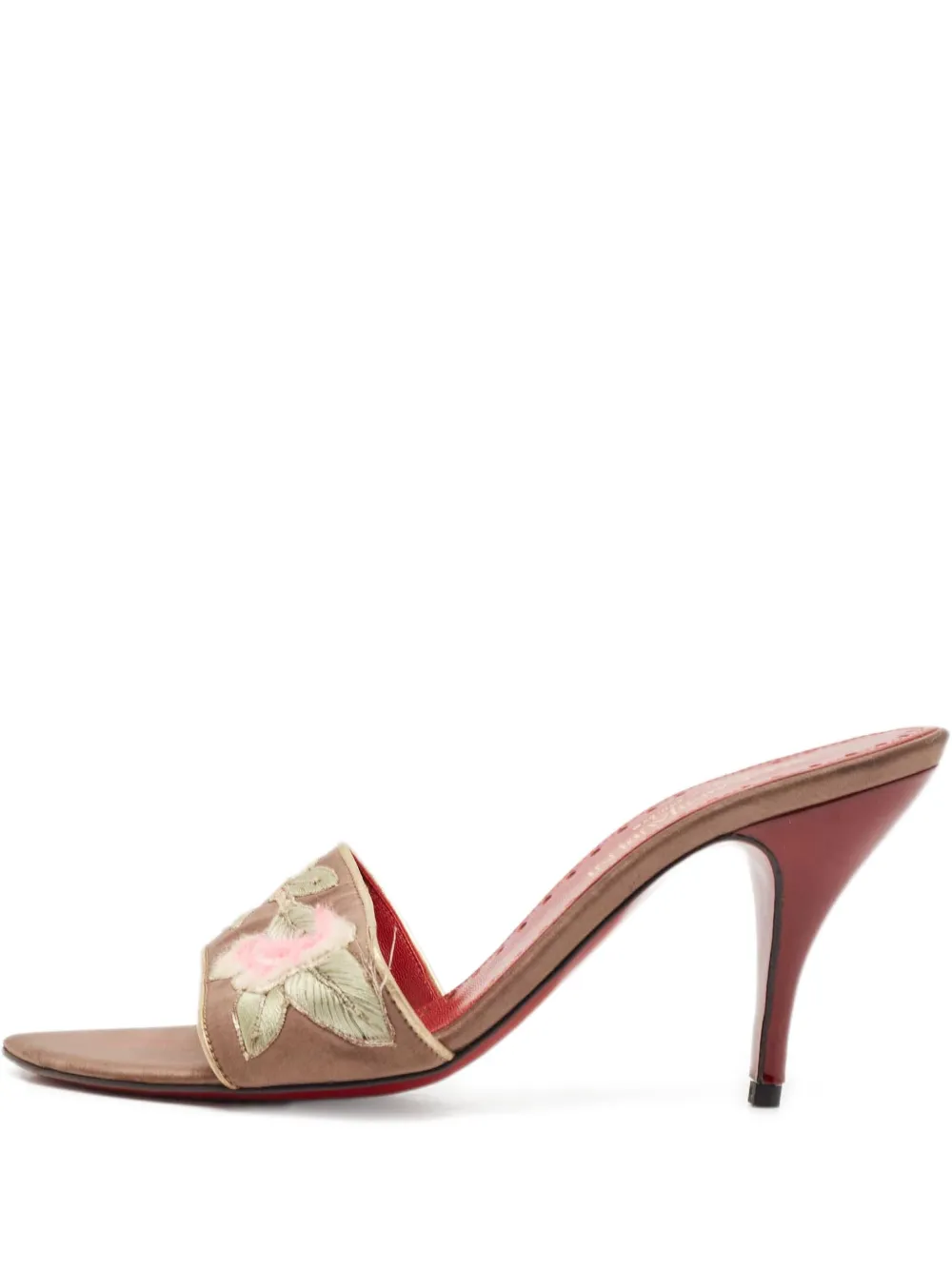 Saint Laurent Pre-Owned 75mm Lotus sandals | Neutrals | Image 1