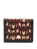 Miu Miu Pre-Owned monogram-canvas bi-fold wallet - Black