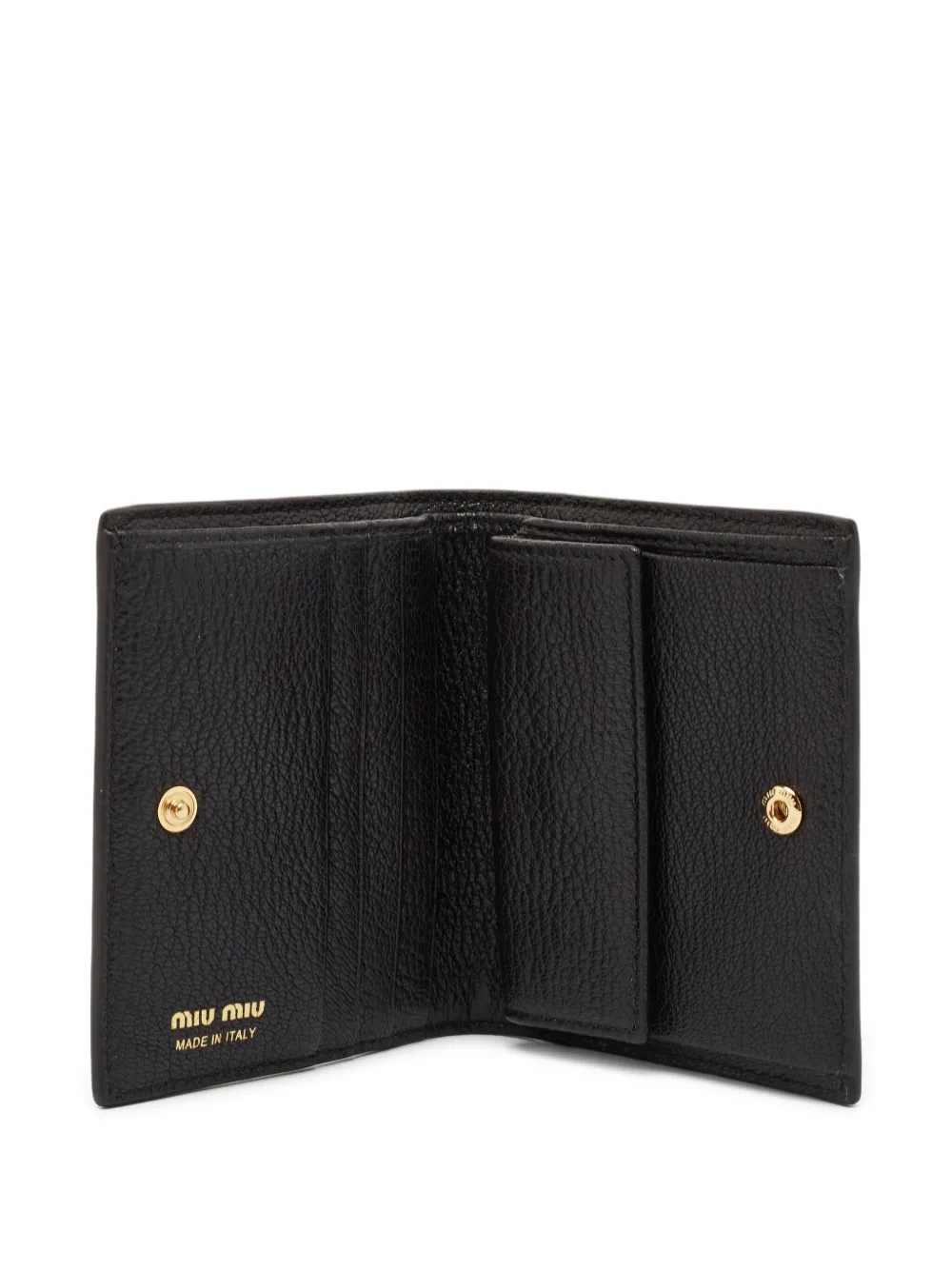 Pre-owned Miu Miu Monogram-canvas Bi-fold Wallet