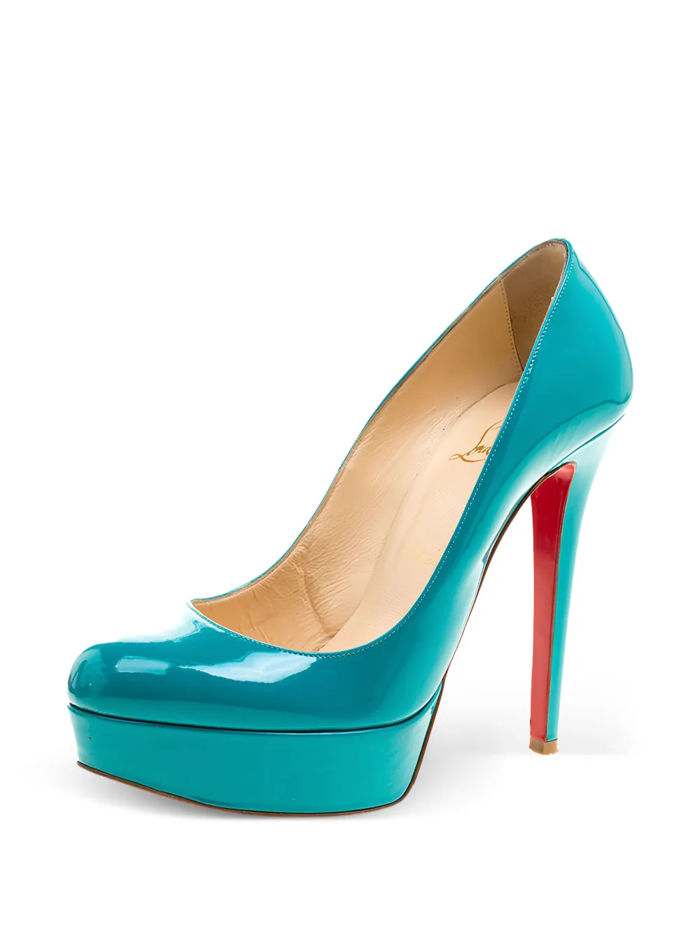 Christian Louboutin Pre-Owned 130 mm Bianca pumps - Blauw