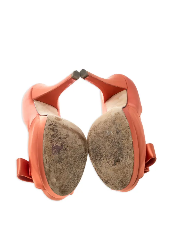 Fendi Pre-Owned 150mm Deco Heels | Orange | FARFETCH
