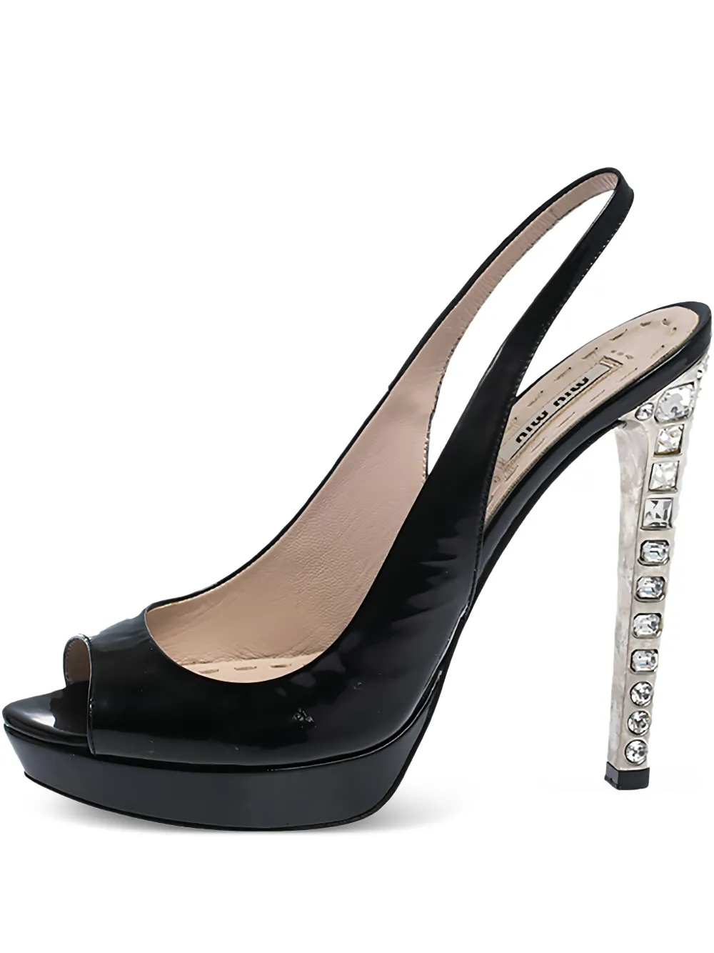 130mm crystal-embellished leather sandals