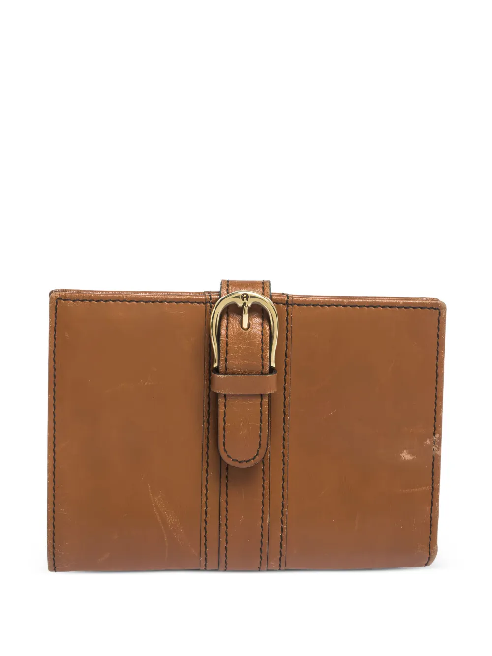 Aigner Vintage Leather Buckle Wallet | Neutrals | Image 1