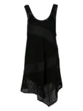 Marc Jacobs Vintage Eyelet Asymmetrical Hem Dress - Black