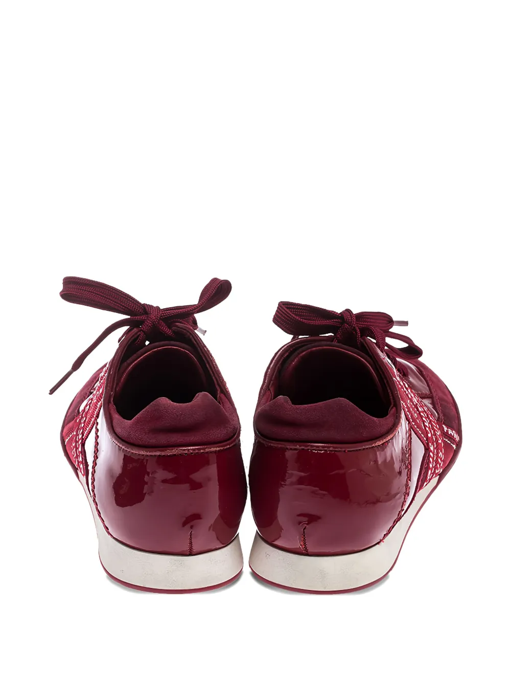 Pre-owned Louis Vuitton Patent-leather Logo-detail Sneakers