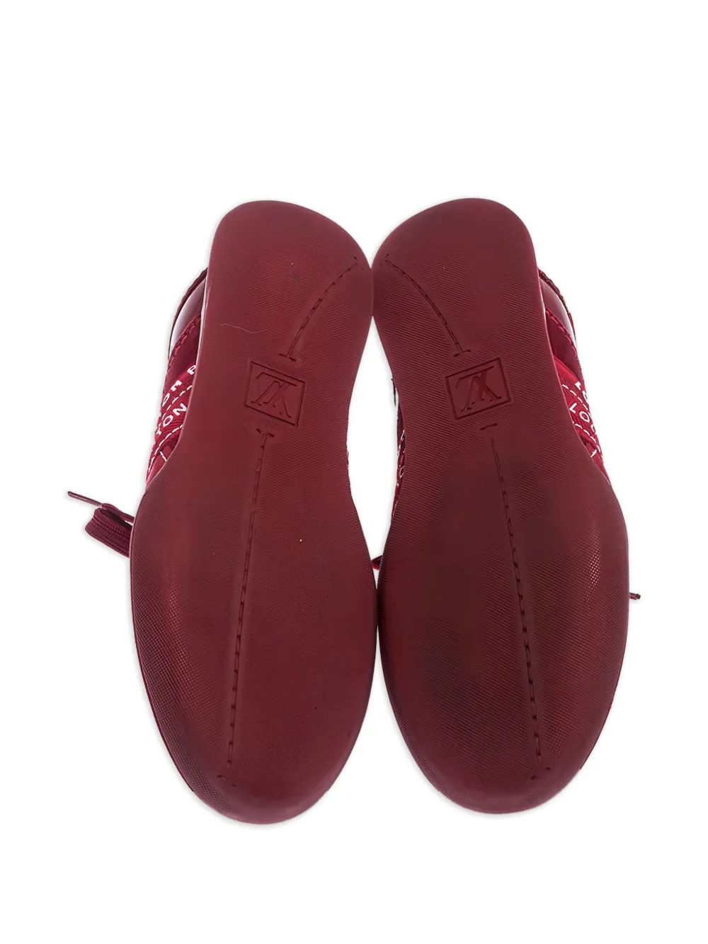 Pre-owned Louis Vuitton Patent-leather Logo-detail Sneakers